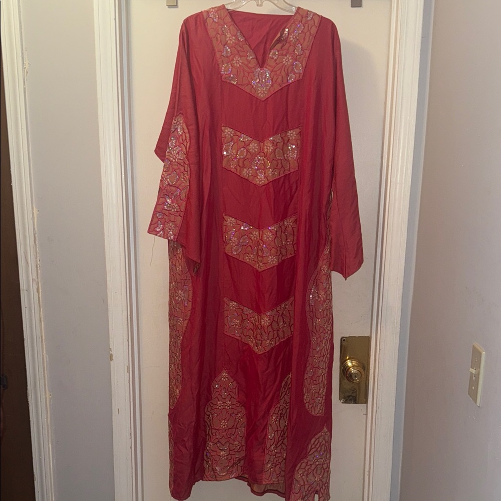 Bohemia Women Kaftan Muslim Islamic sequin embroidered Dress Abaya Dubai Robe